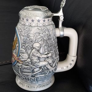 Harley Davidson collector Stein Handmade in Brazil